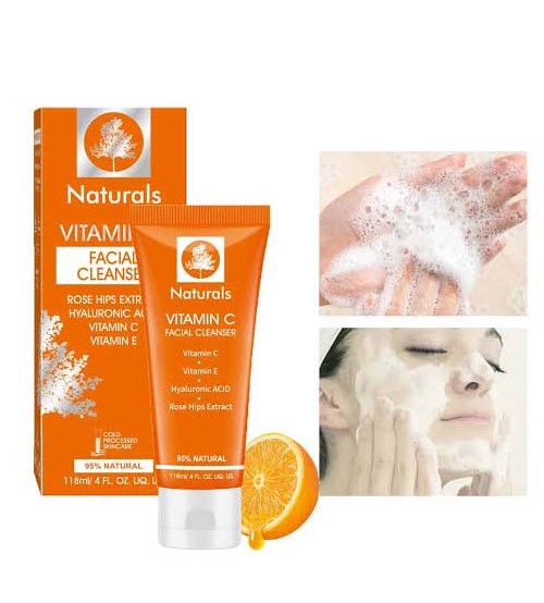 Naturals Vitamin C Facial Cleanser for Oily Dry and Sensitive Skin 118ml